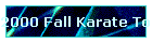 2000 Fall Karate Tournament